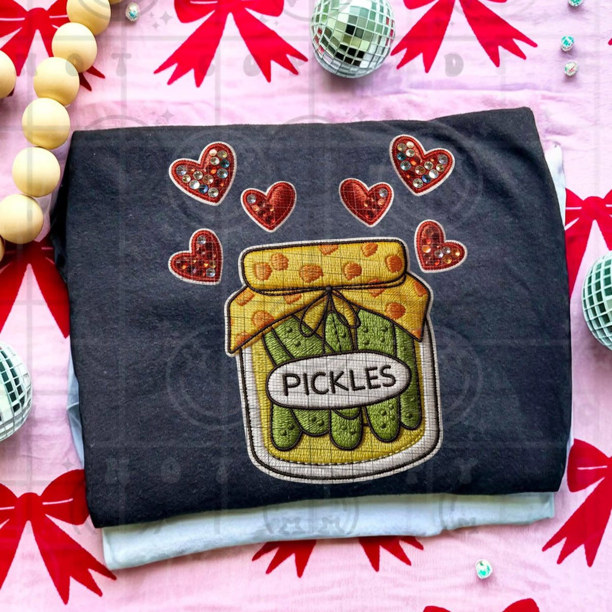 Pickles and hearts (HW) DTF Transfer