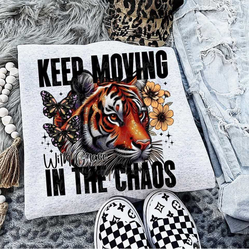 Keep moving with grace in the chaos (VIRGO) 82266 DTF transfer
