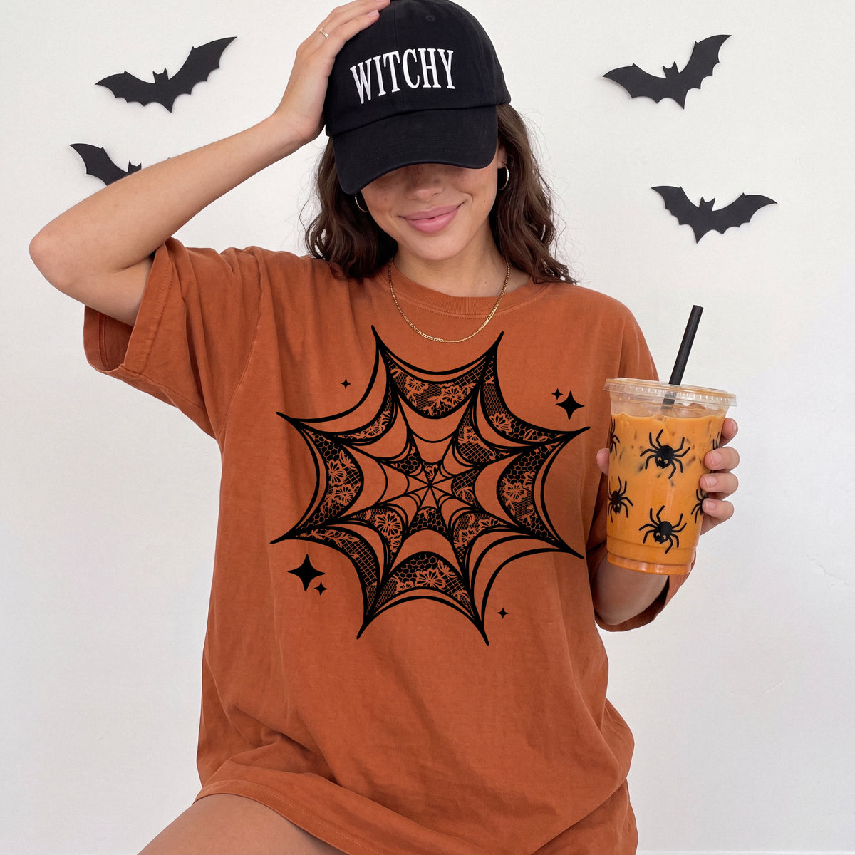 Lace Spiderweb (black) (csc) DTF Transfer