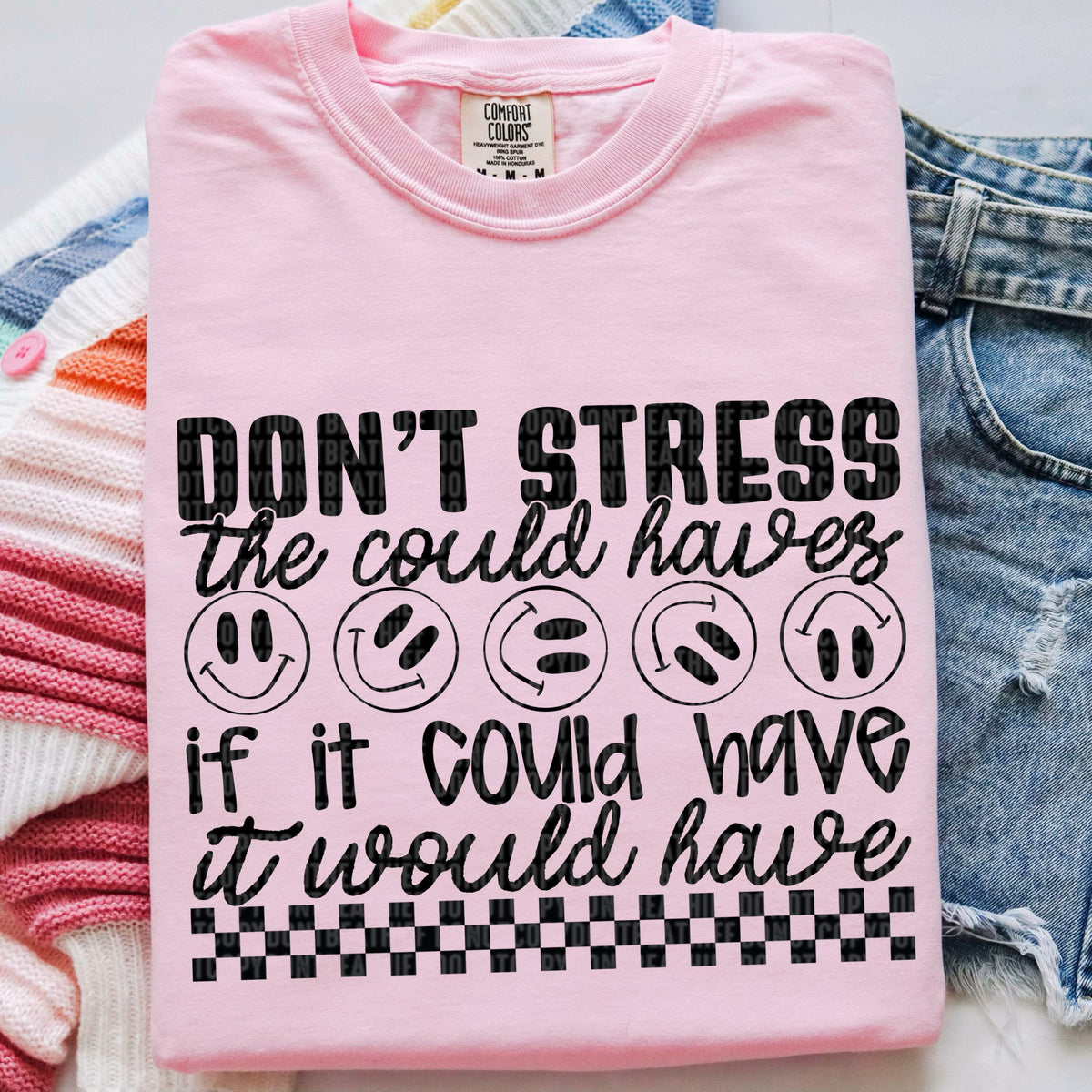 Don’t stress the could haves BLACK 97614 DTF transfer