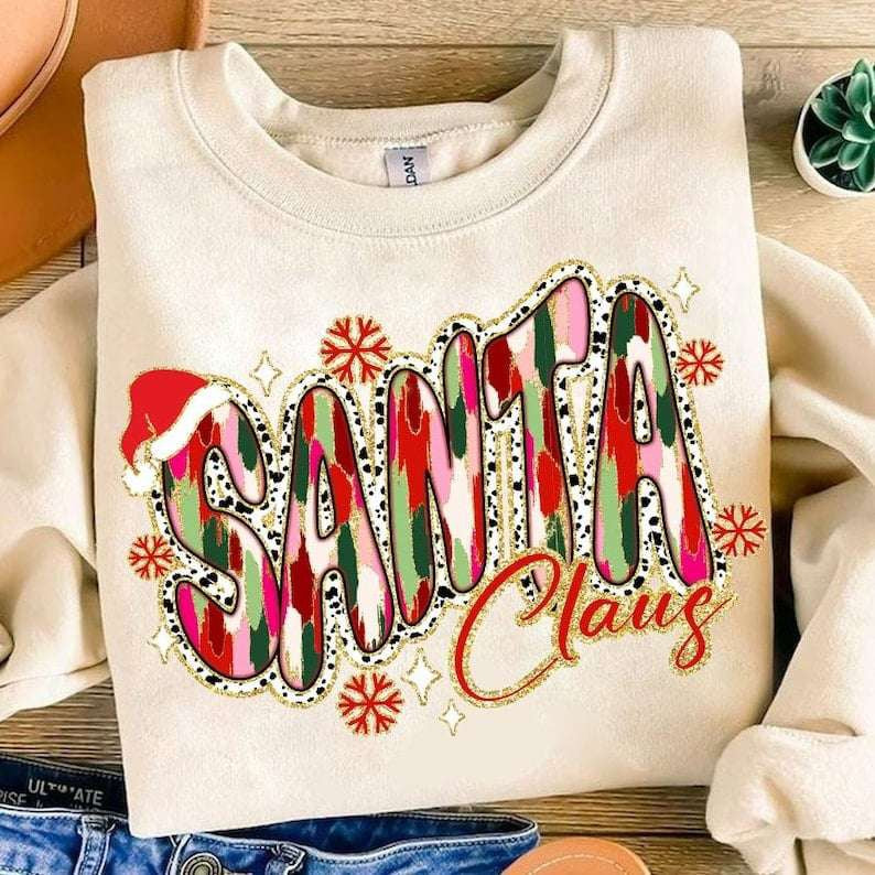 Santa Claus brushstroke 64928 DTF transfer