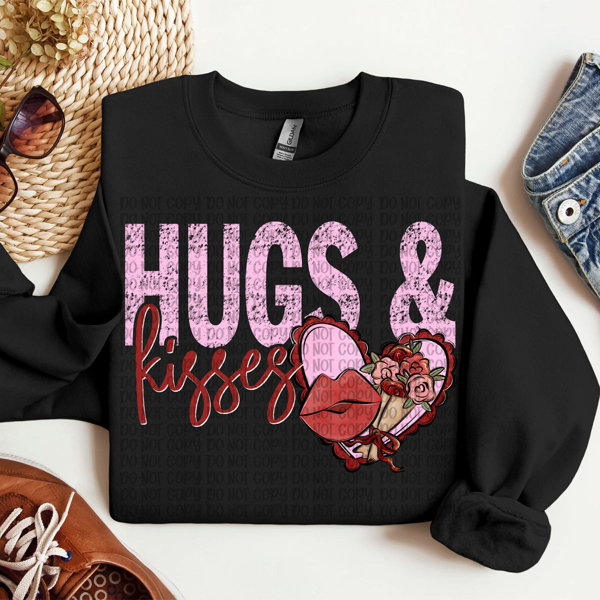 Hugs and Kisses (VP) DTF transfer