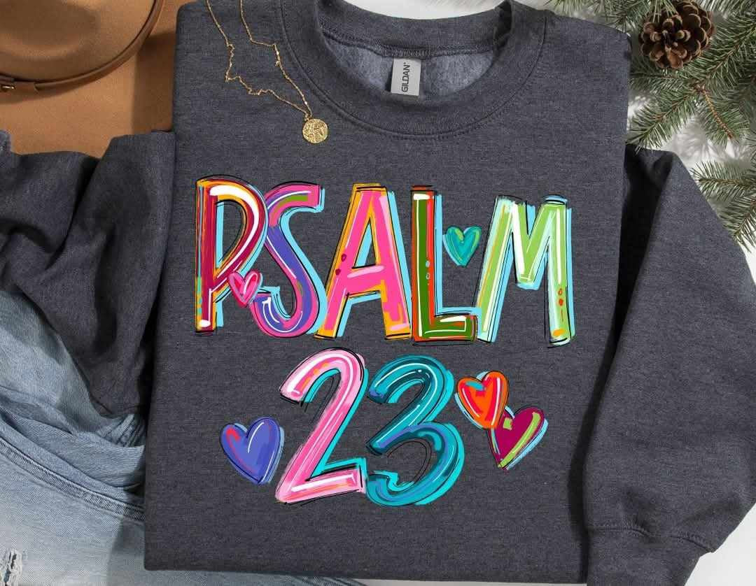 Psalm 23 cherry font (S&G) 73938 DTF transfer