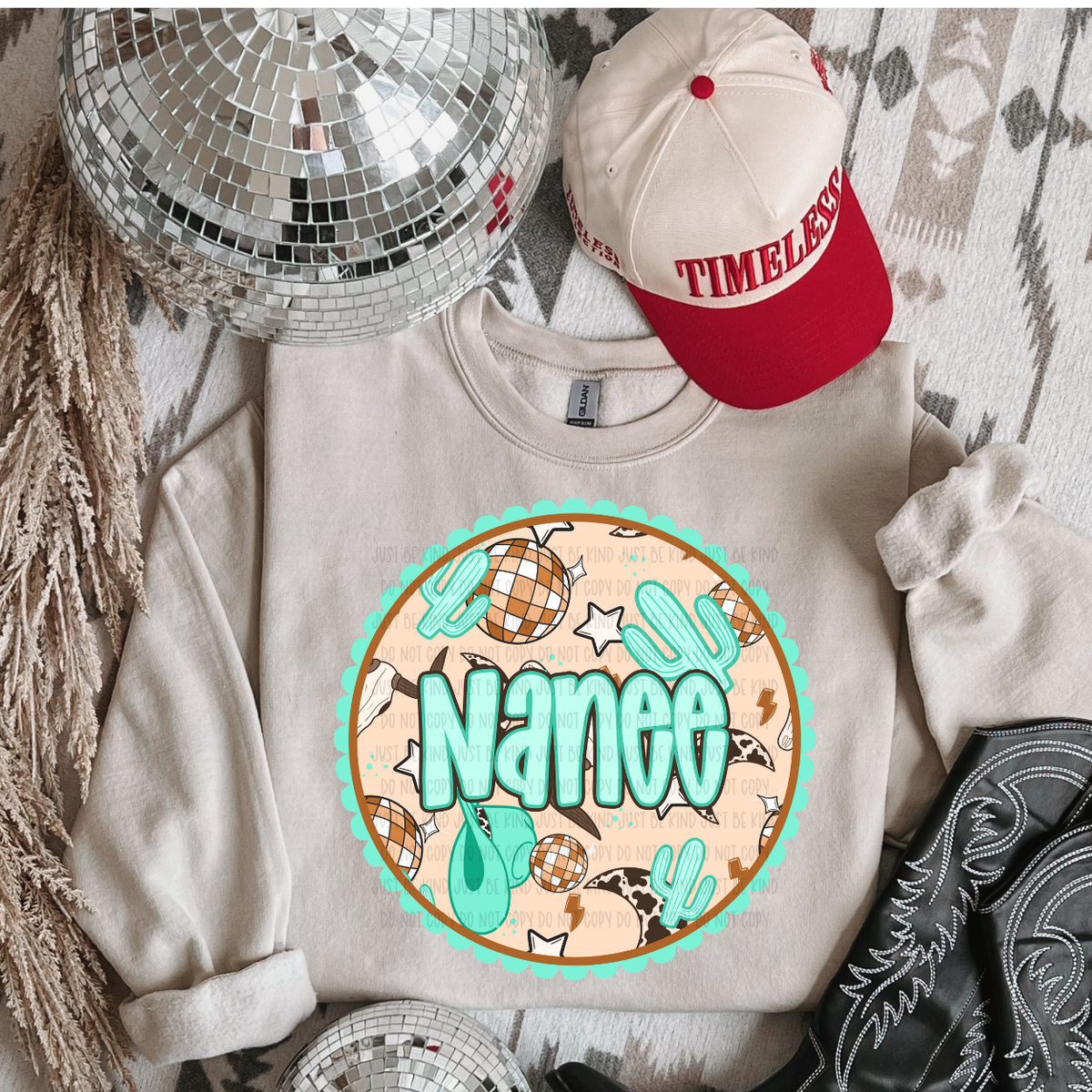 Nanee *Teal (Kayndi) 72876 DTF transfer