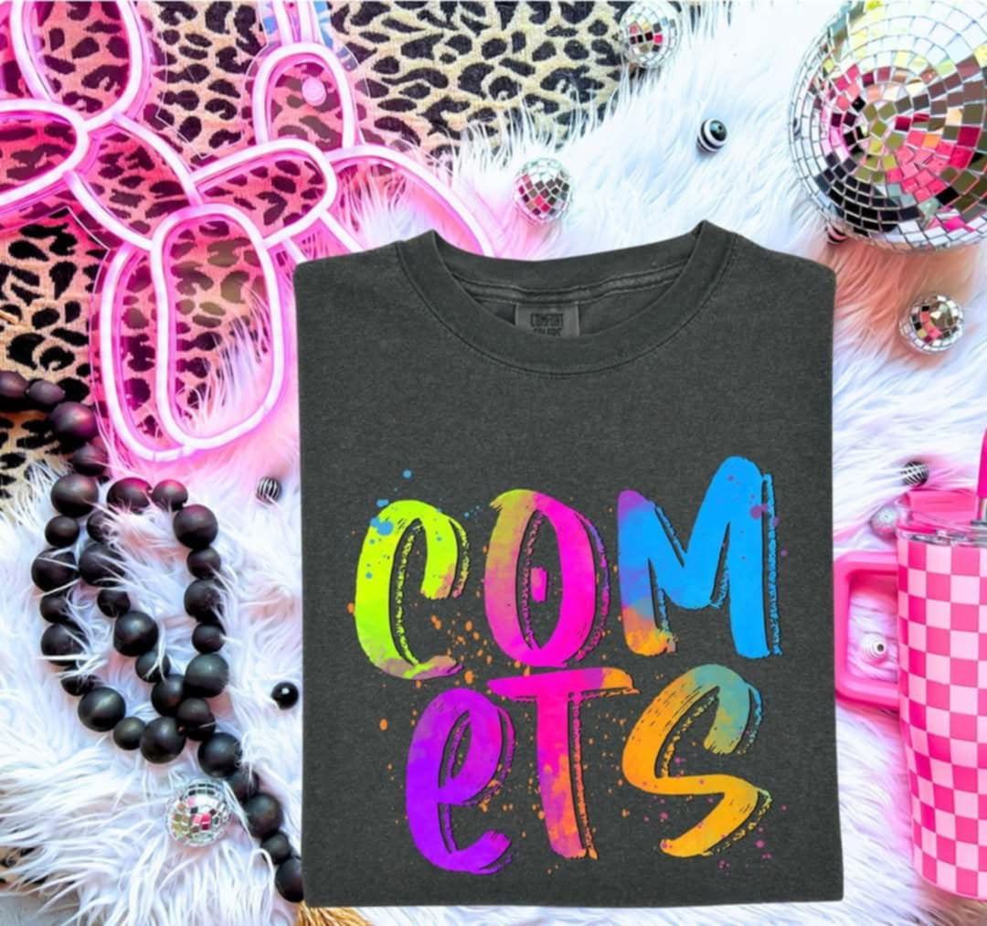 Comets Neon Splatter (S&G) 99964 DTF transfer