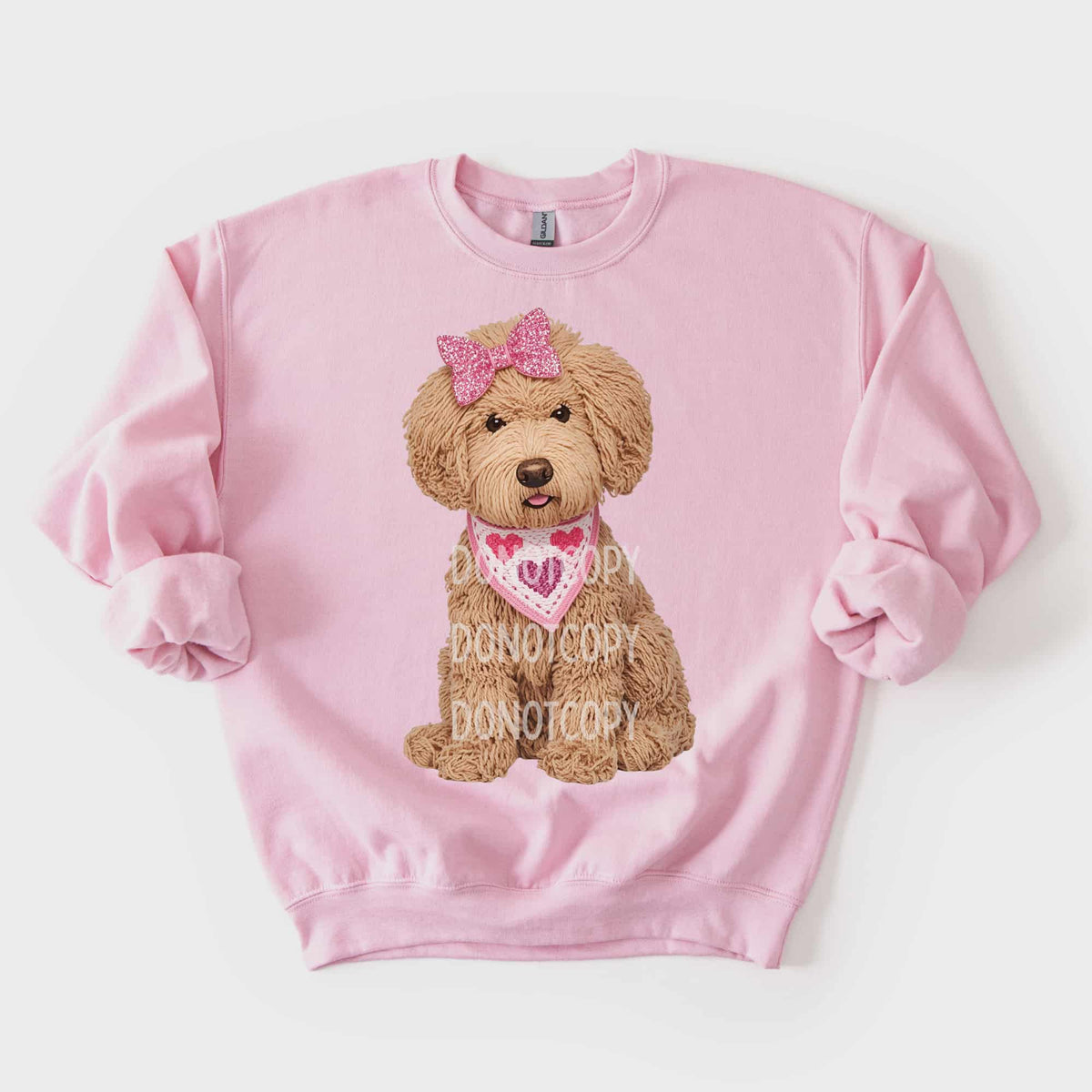 Dog with heart bandana (CSG) DTF Transfer