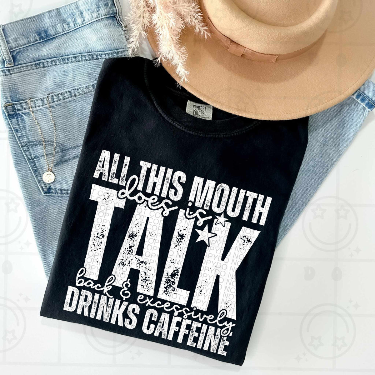 All this mouth does is talk WHITE (HW) 79404 DTF transfer