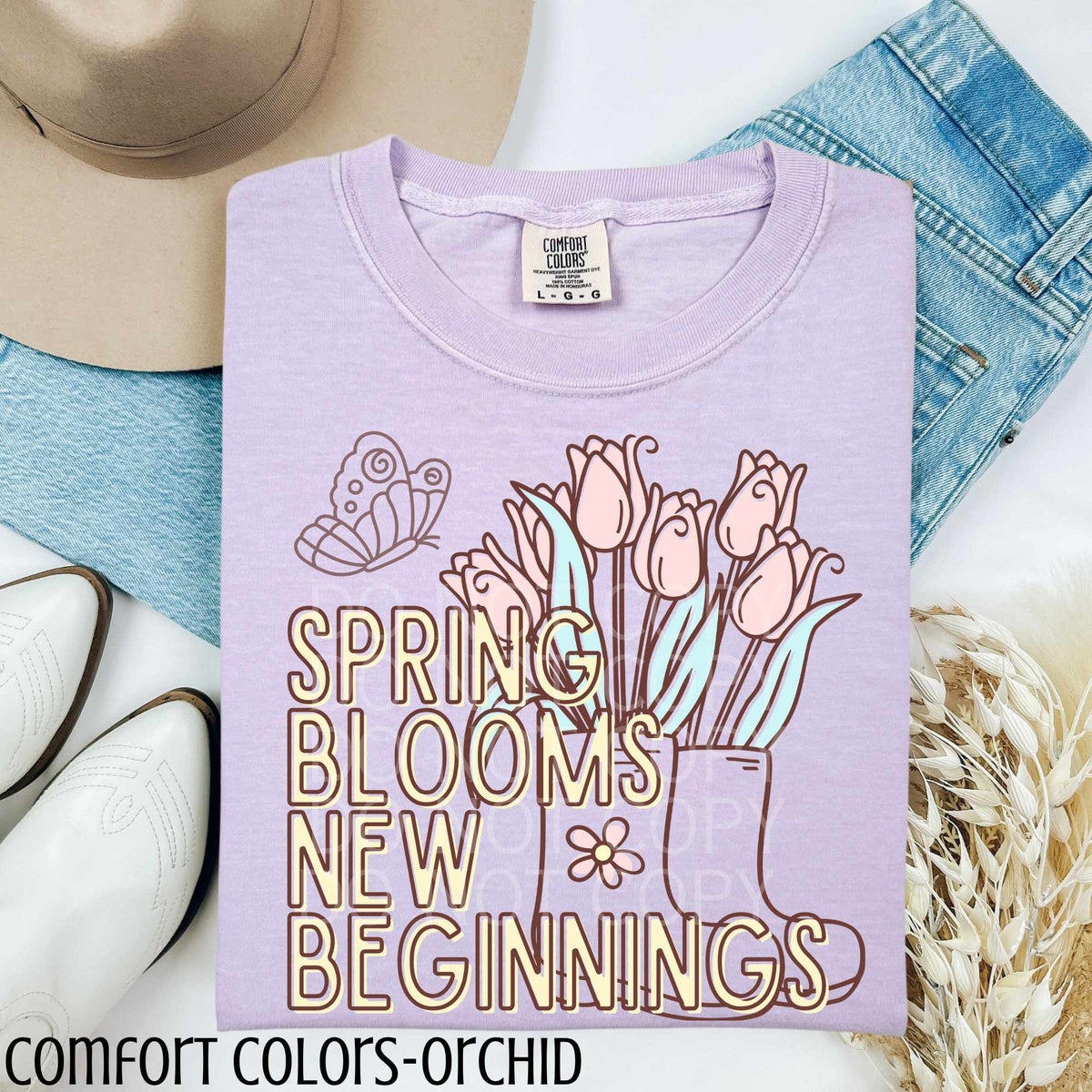 Spring blooms new beginnings (CSG) 82930 DTF transfer
