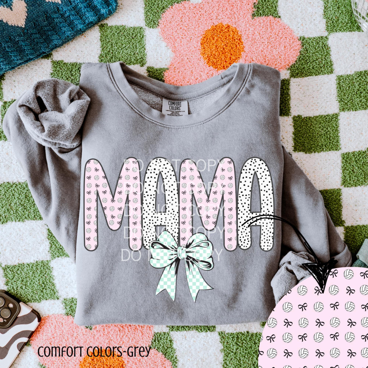 Mama volleyball letters (CSG) 90241 DTF transfer