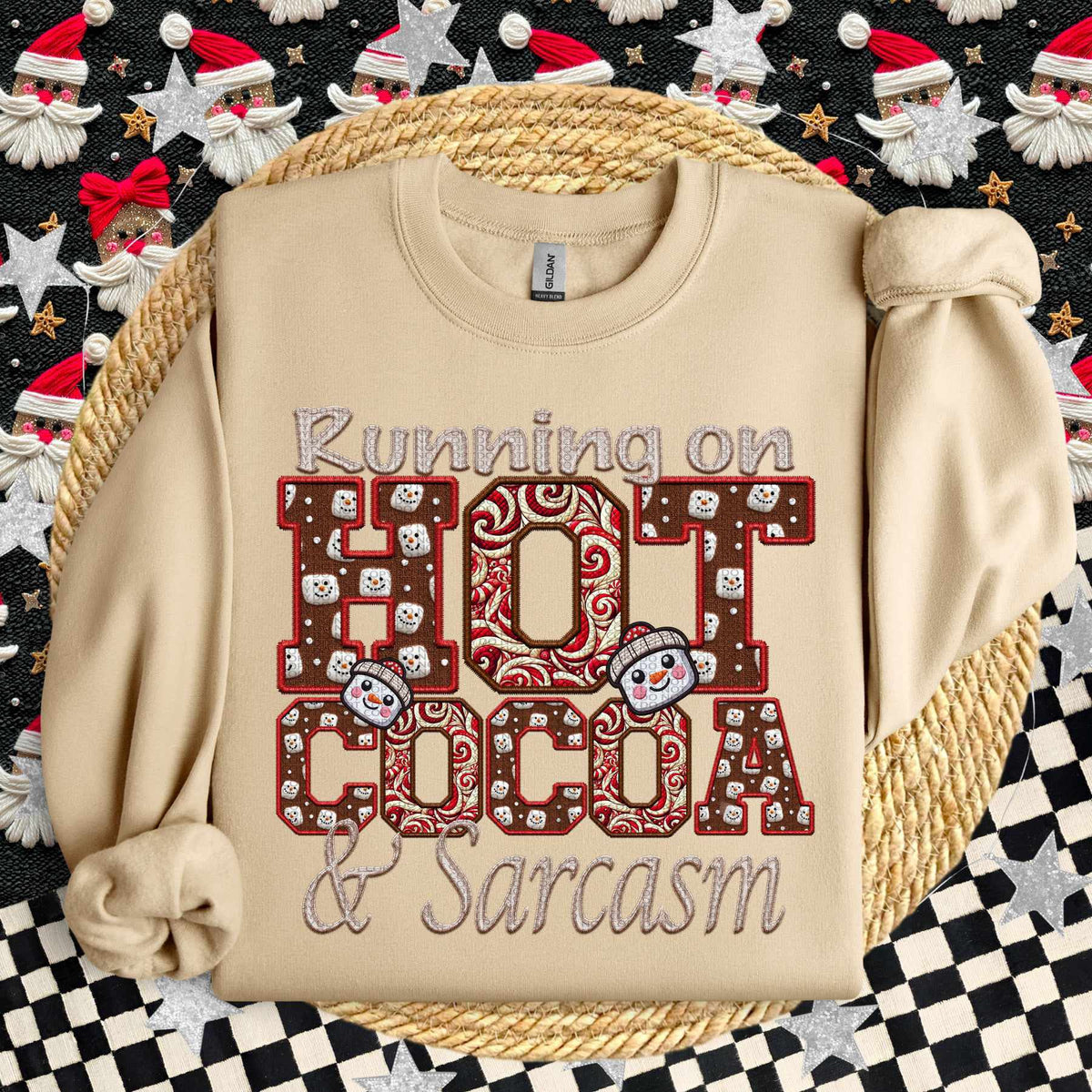 Running hot cocoa & sarcasm (HW) 65080 DTF transfer