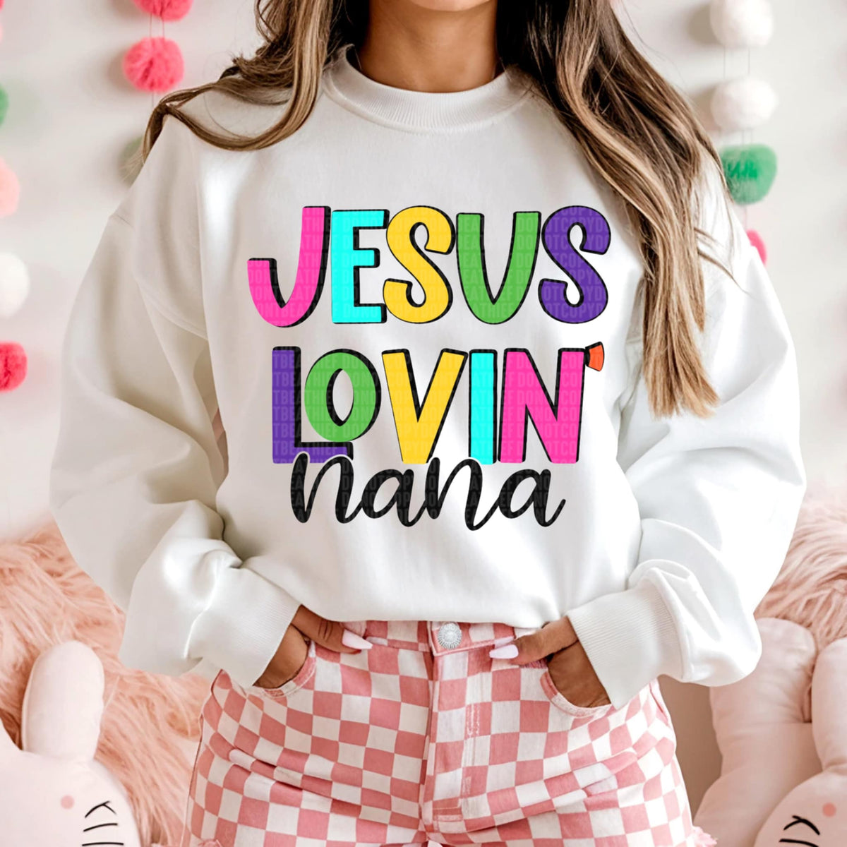 Jesus lovin nana (SDD) 96099 DTF transfer