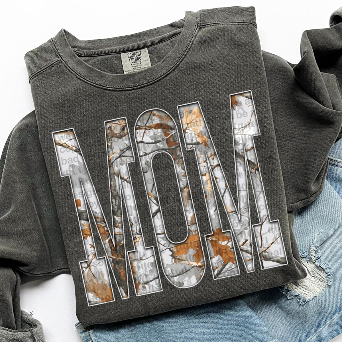 Mom camo TTD DTF Transfer