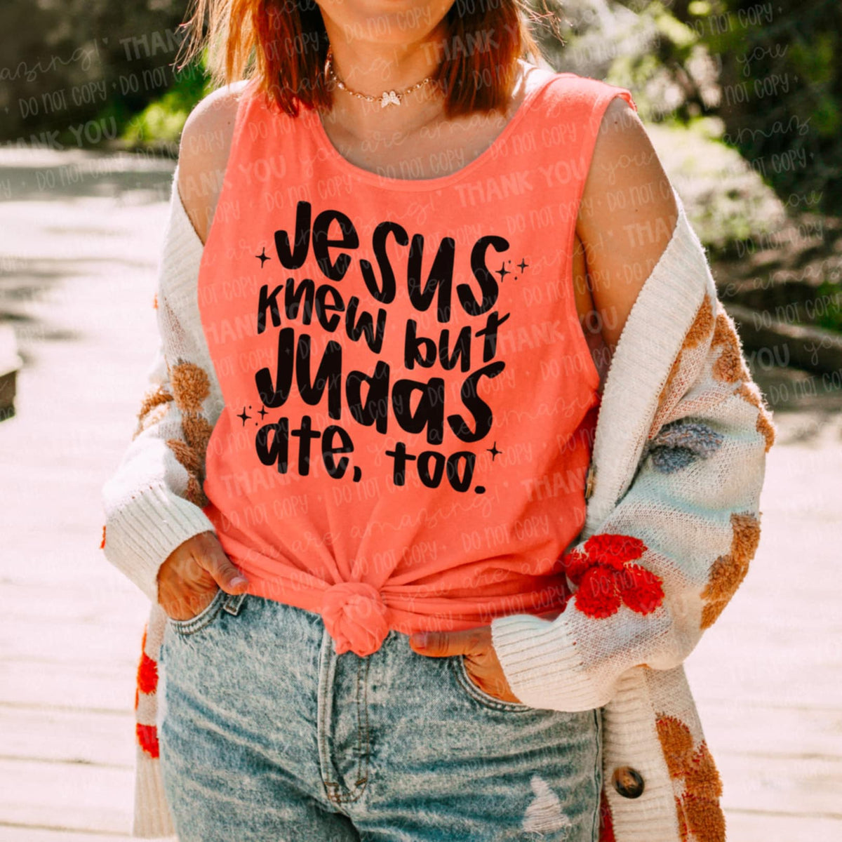 Jesus knew but Judas ate too (SAL) 96369 DTF transfer