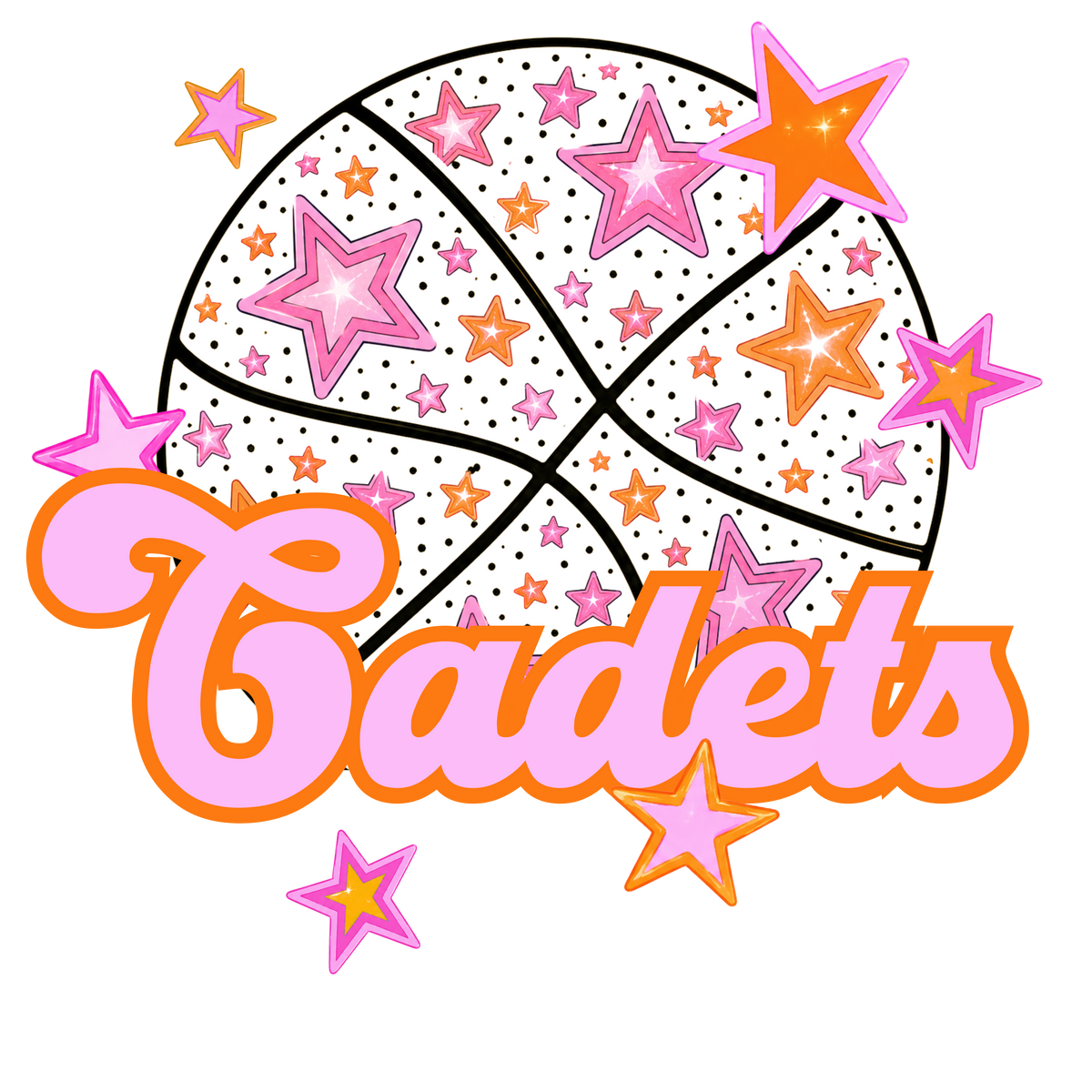 cadets pink basketball (city) DTF transfer