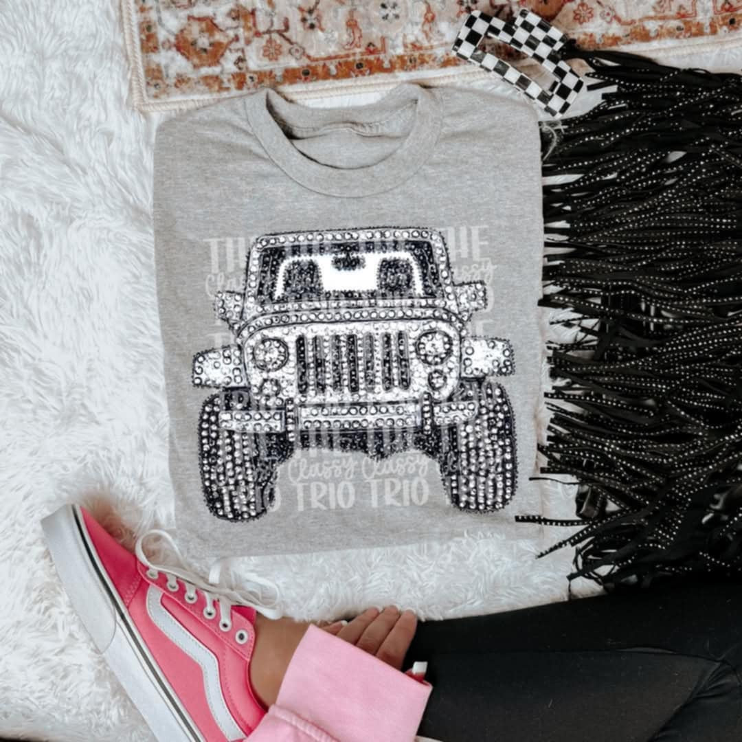 Rhinestone jeep (Classy) 95305 DTF transfer