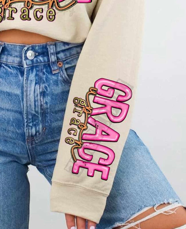 Grace upon Grace sleeve 84795 DTF transfer