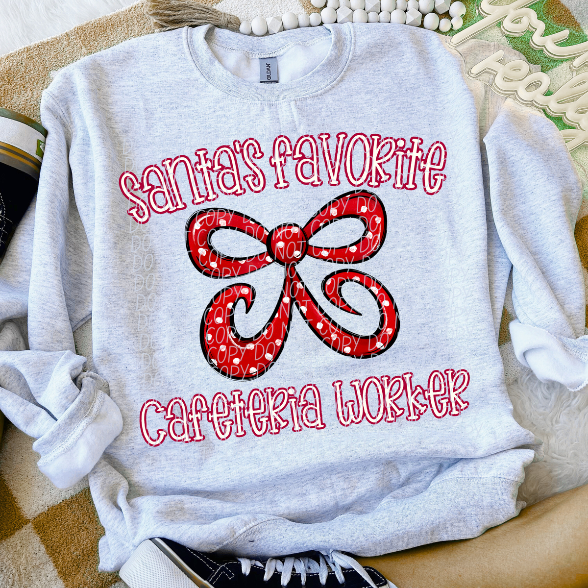 Santa's Favorite Cafeteria Worker (City) DTF Transfer