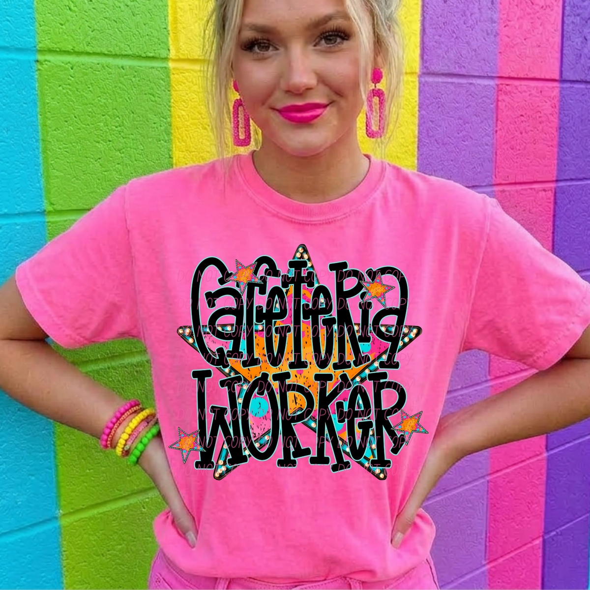 cafeteria worker walk of fame school careers (city) DTF Transfer