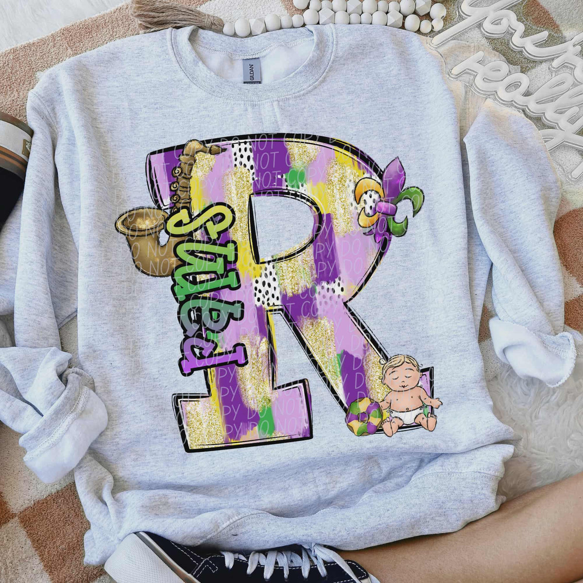 Rams Mardi Gras (city) DTF Transfer