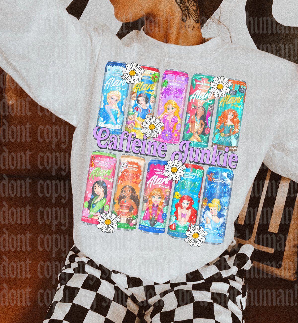 Princess Energy Caffeine Junkie (Lyttle) DTF Transfer