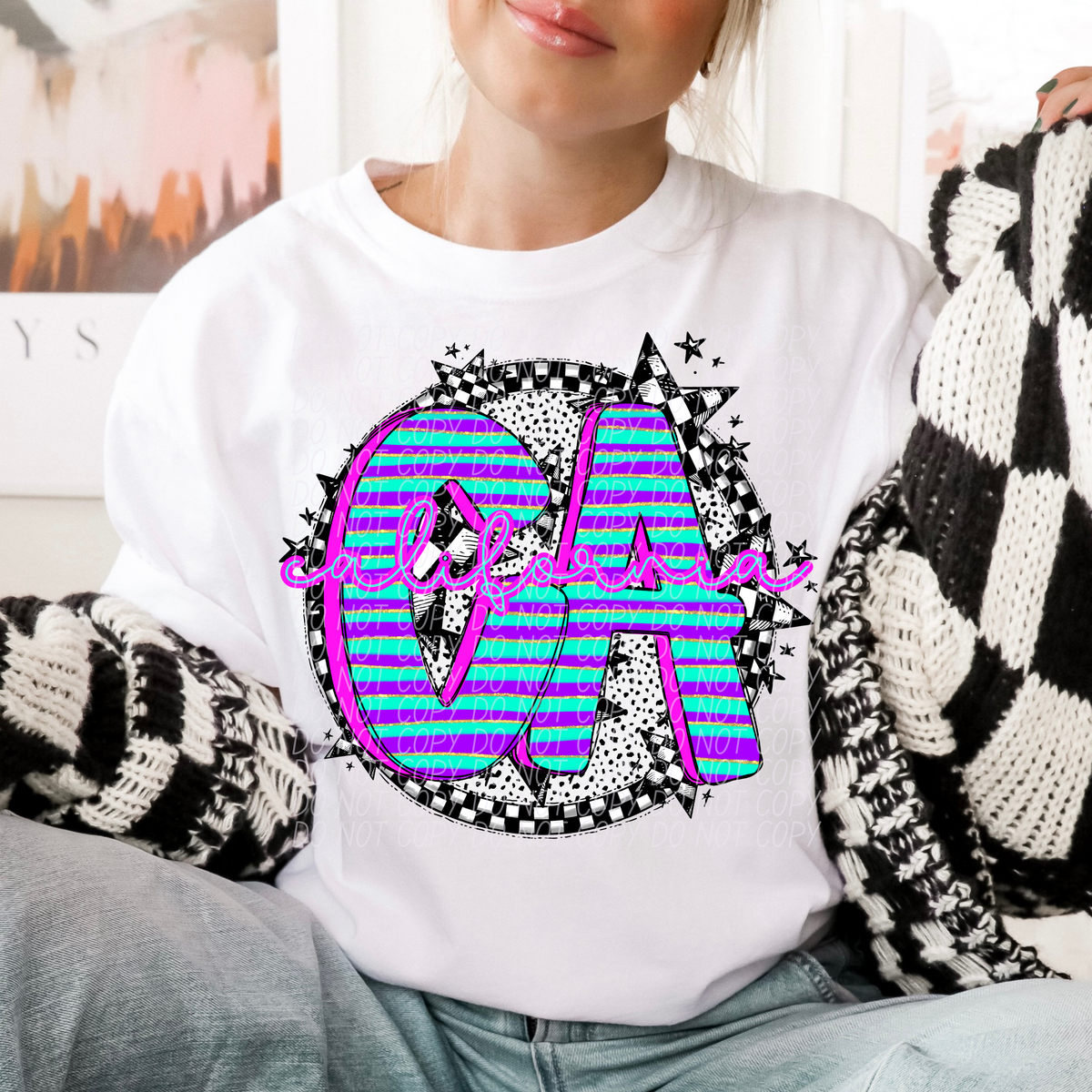 Dalmatian stripes circle states CITY DTF transfers