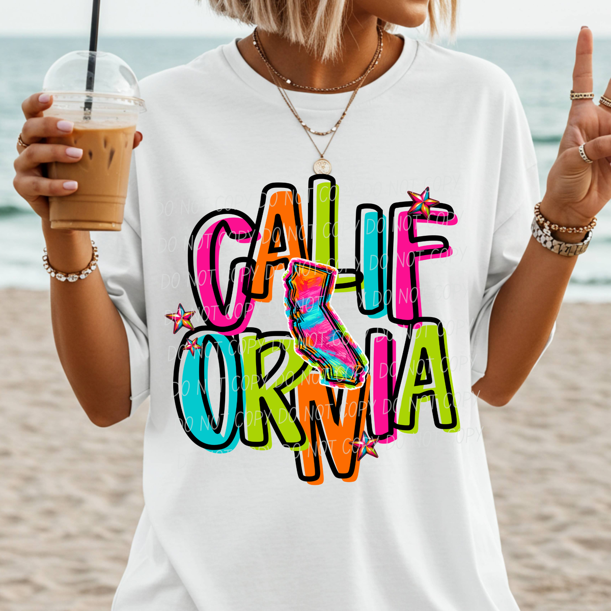 California neon (City) DTF Transfer