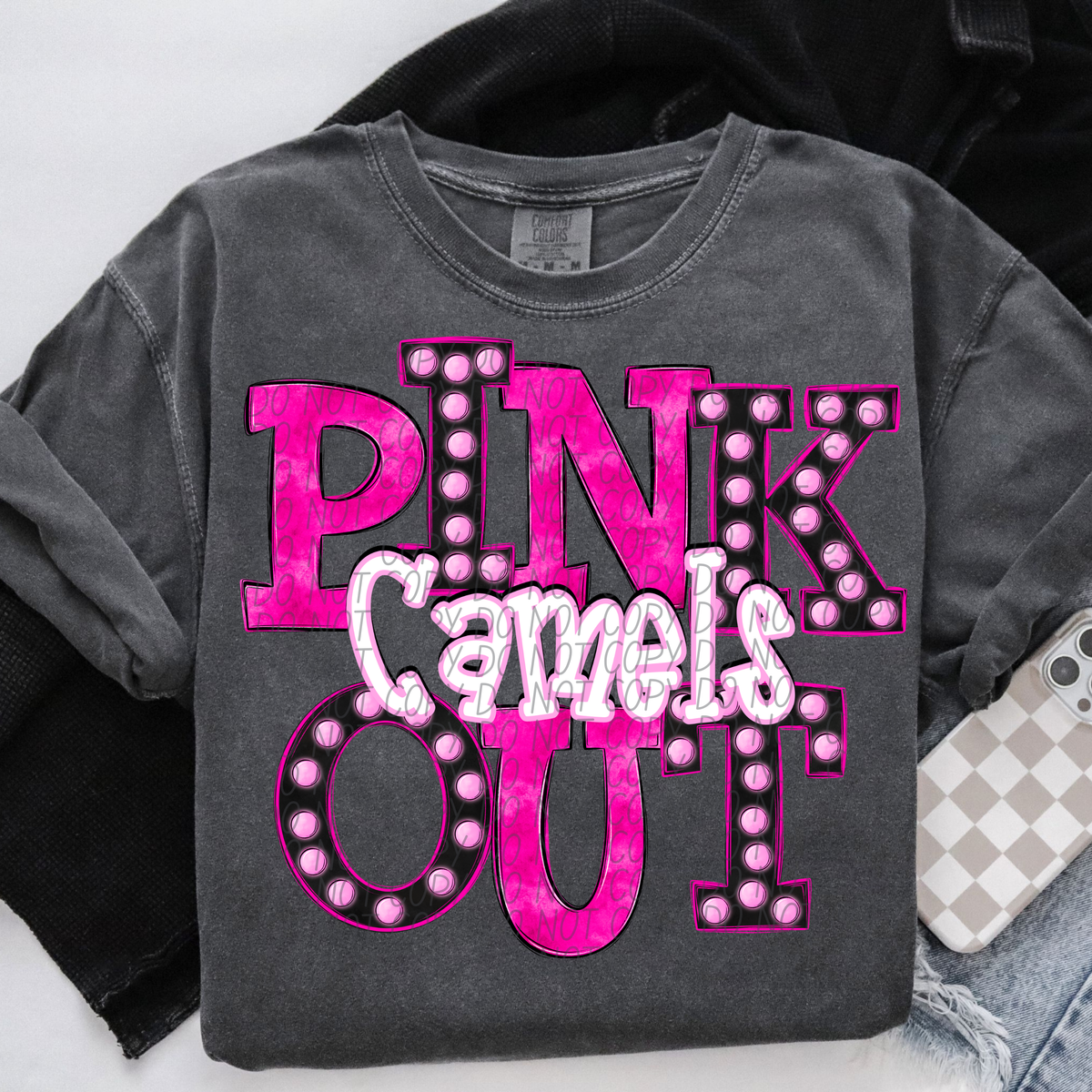 Camels Pink Out Marquee (City) 112993 DTF transfer