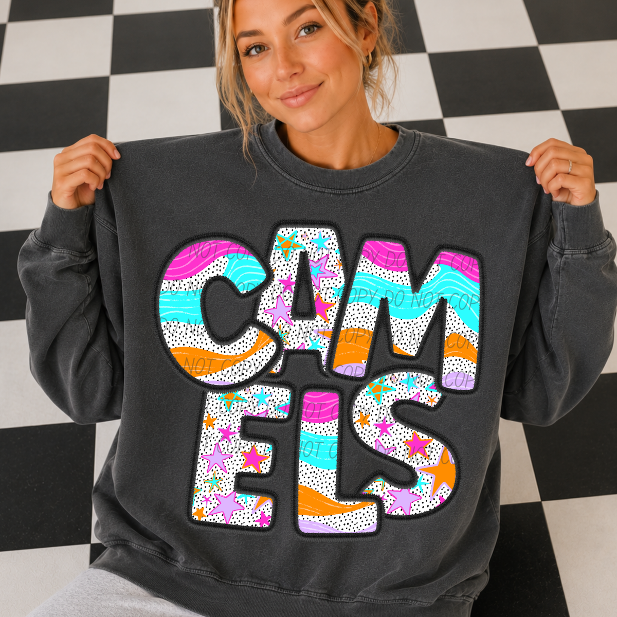 camels wavy stars (city) DTF transfer