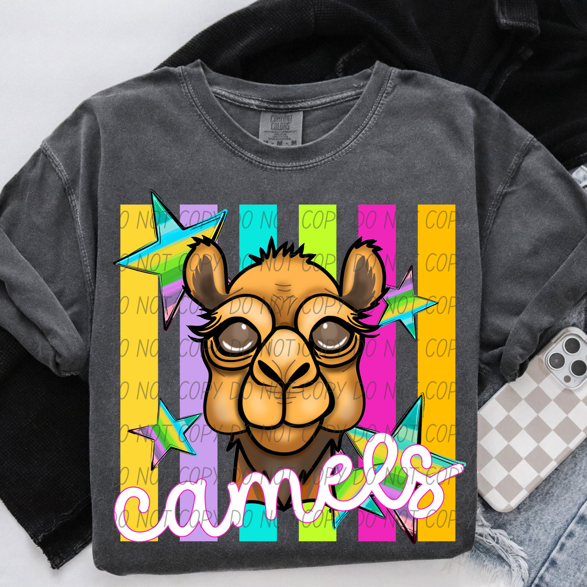 Camels neon strips (City) DTF Transfer