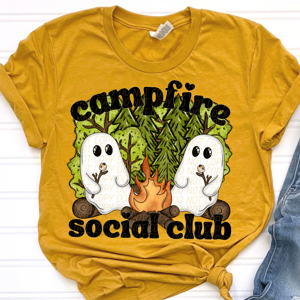Campfire social club ghost CITY DTF transfer