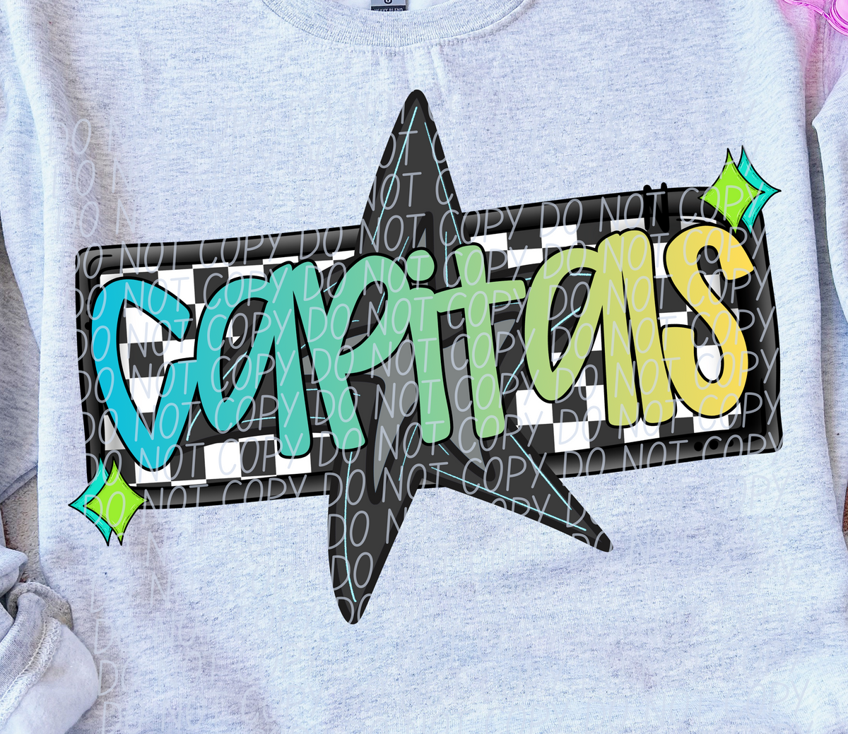 Capitals Skater Boy Mascot (City) DTF transfer