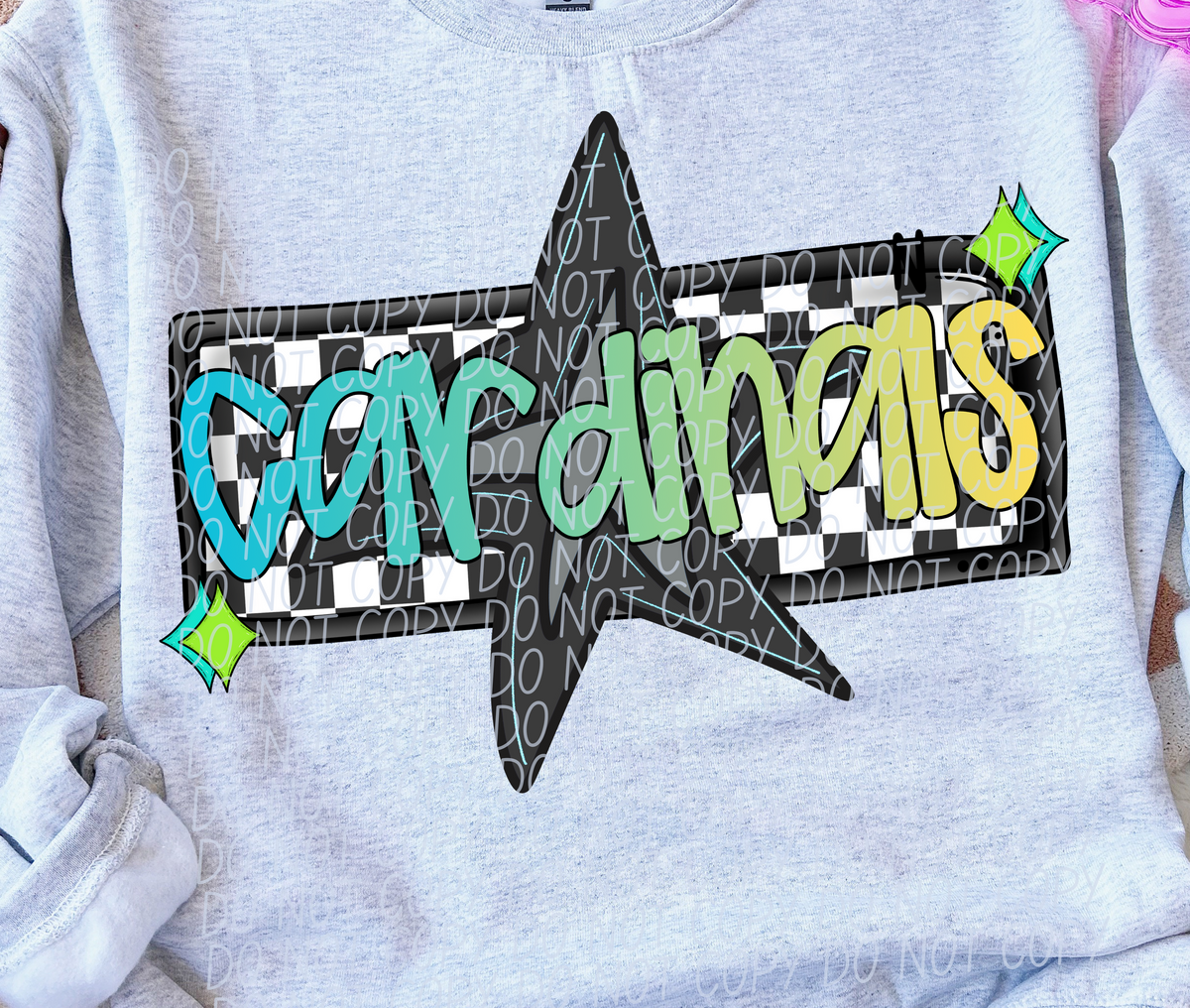 Cardinals Skater Boy Mascot (City) DTF transfer