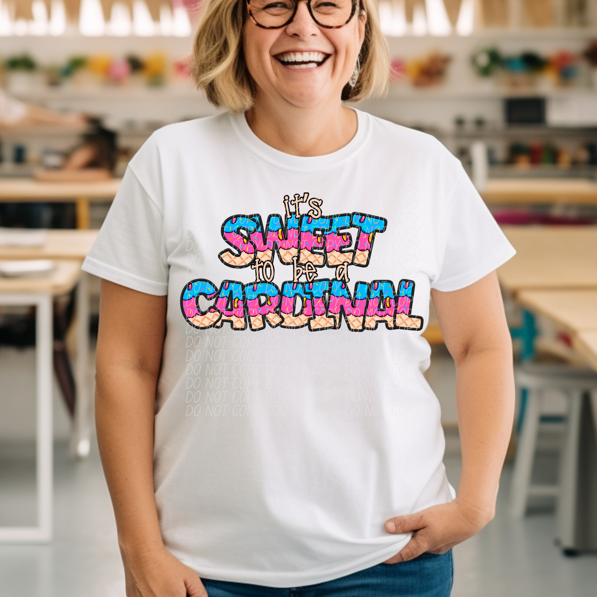 It's sweet to be a CARDINAL drip (Caplinger) DTF transfer