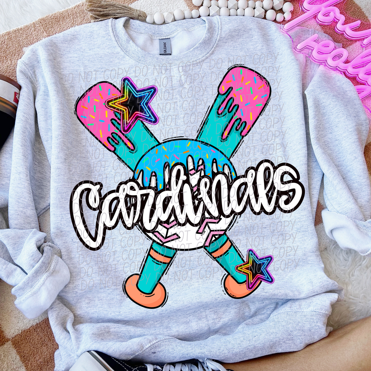 Dripping baseball Cardinals (CITY) DTF transfer