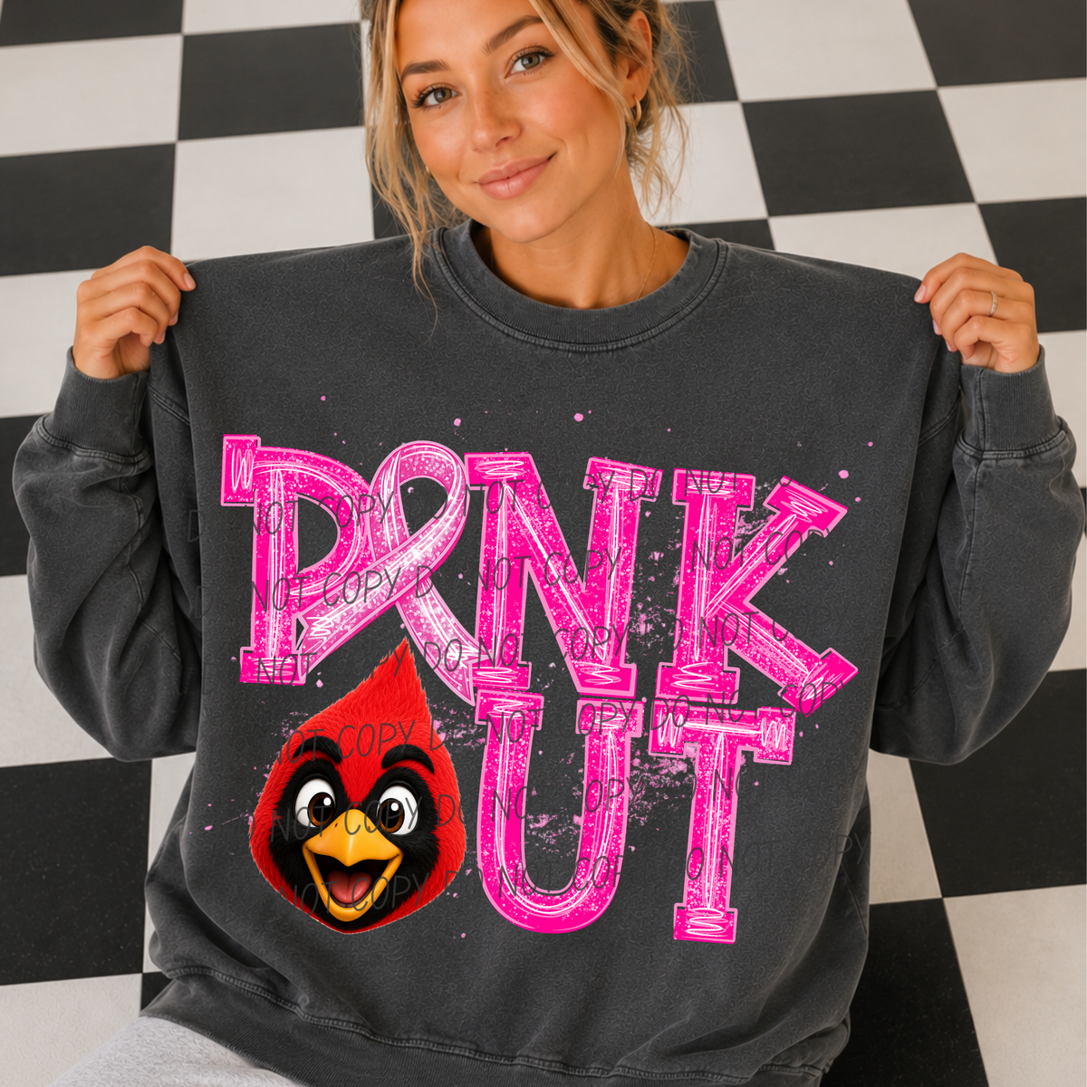 Cardinals Pink out (city) DTF transfer
