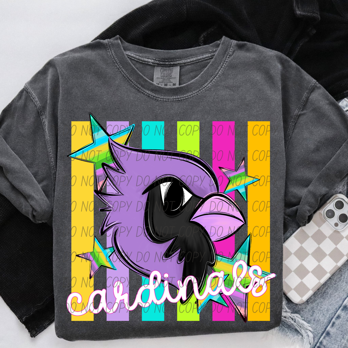 Cardinals purple neon (City) DTF Transfer