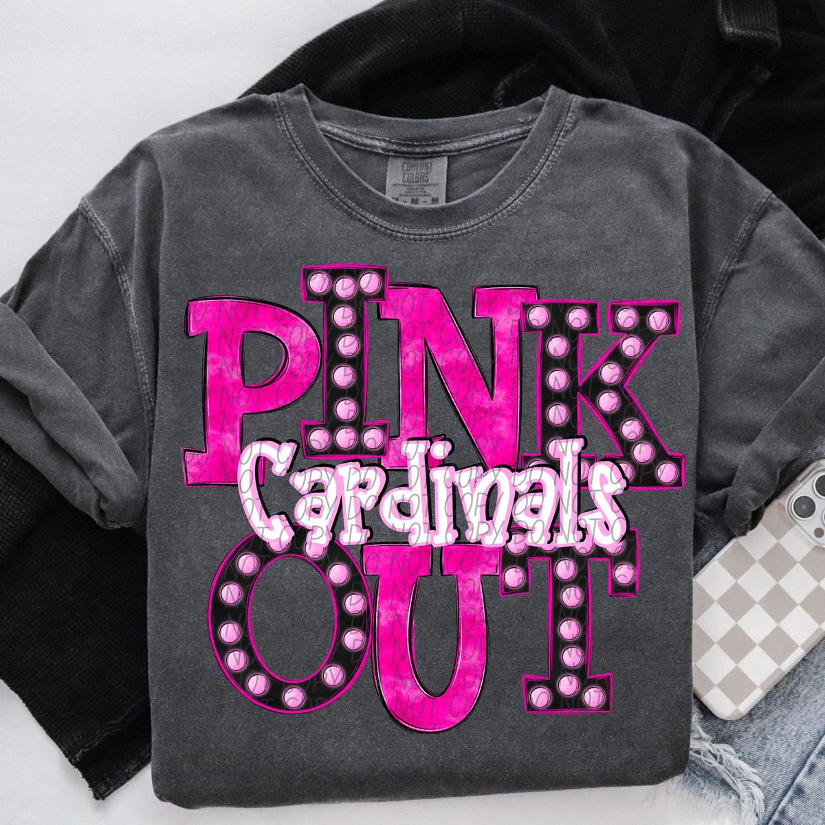 Cardinals Pink Out Marquee (City) 112994 DTF transfer