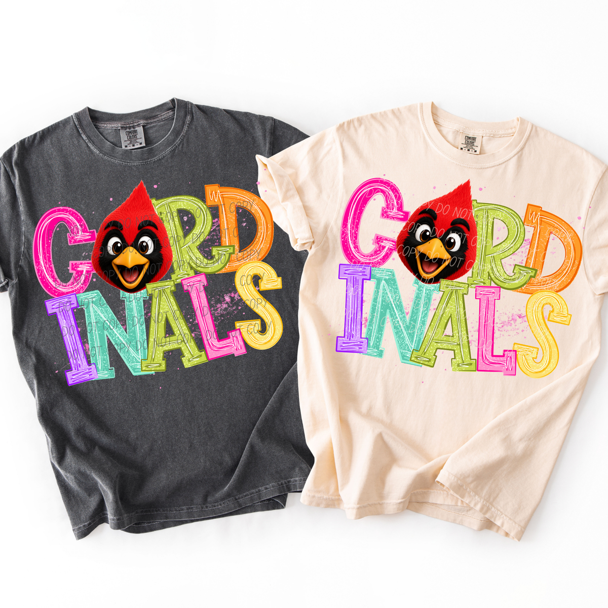 cardinals happy little mascots (city) DTF transfer