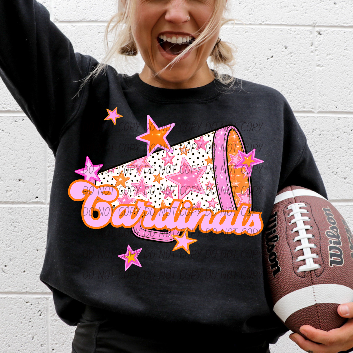 Cardinals pink cheer (city) DTF transfer