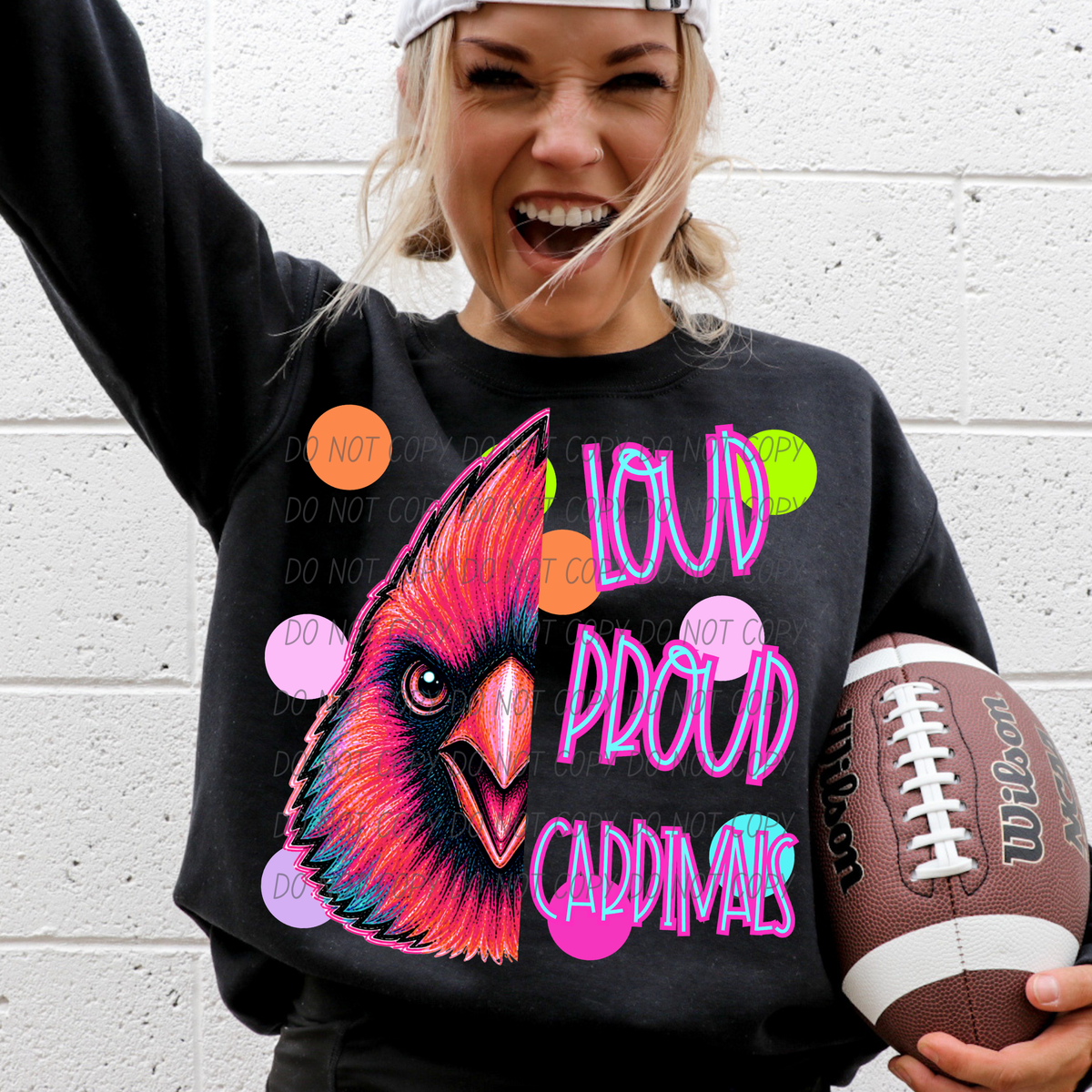 cardinals loud proud polkadots (city) DTF transfer