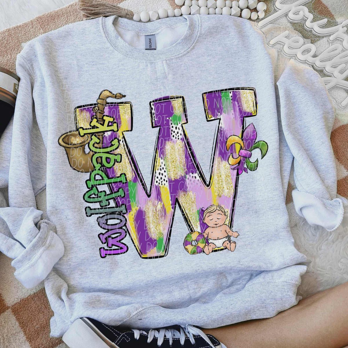 Wolfpack Mardi Gras (city) DTF Transfer