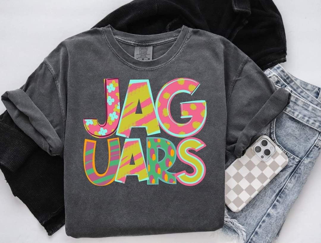Jaguars patterned font (S&G) 60333 DTF transfer