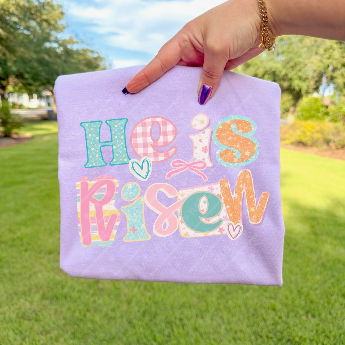 He is risen pastels scarlow DTF Transfer