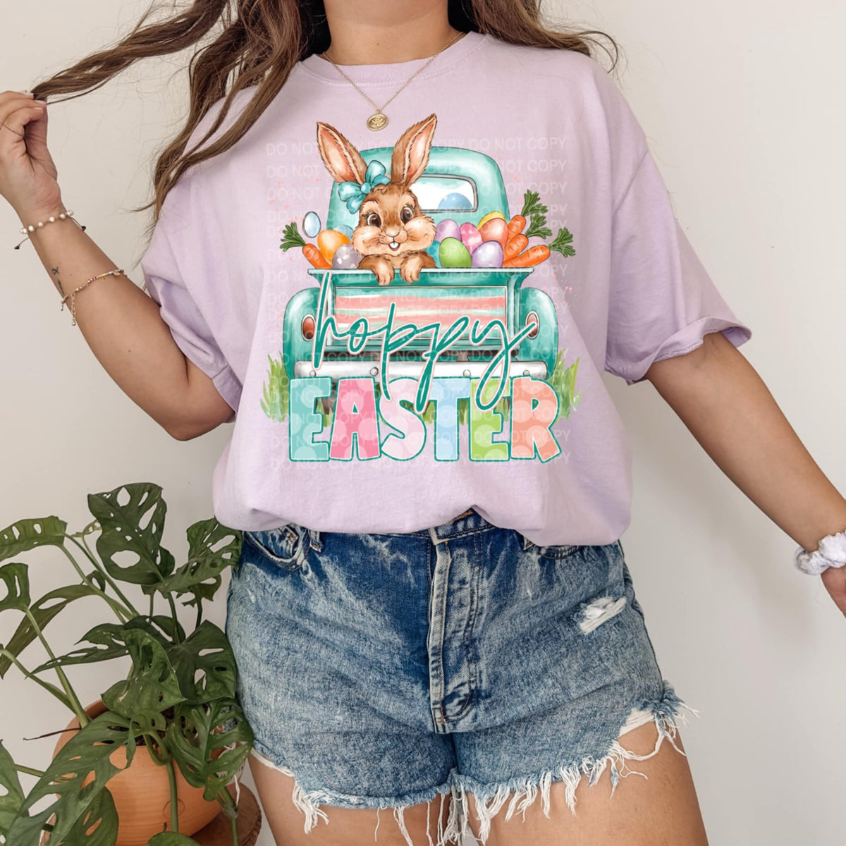 Hoppy Easter truck (SCG) 87979 DTF transfer