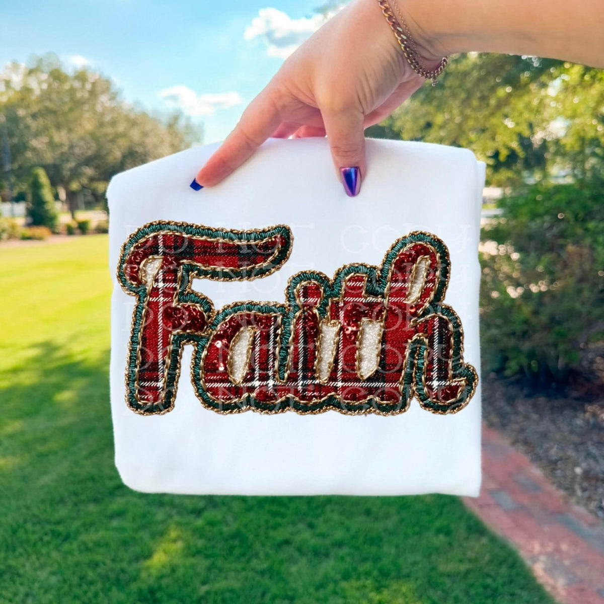 Faith Faux Patch Plaid (C’s) DTF Transfer