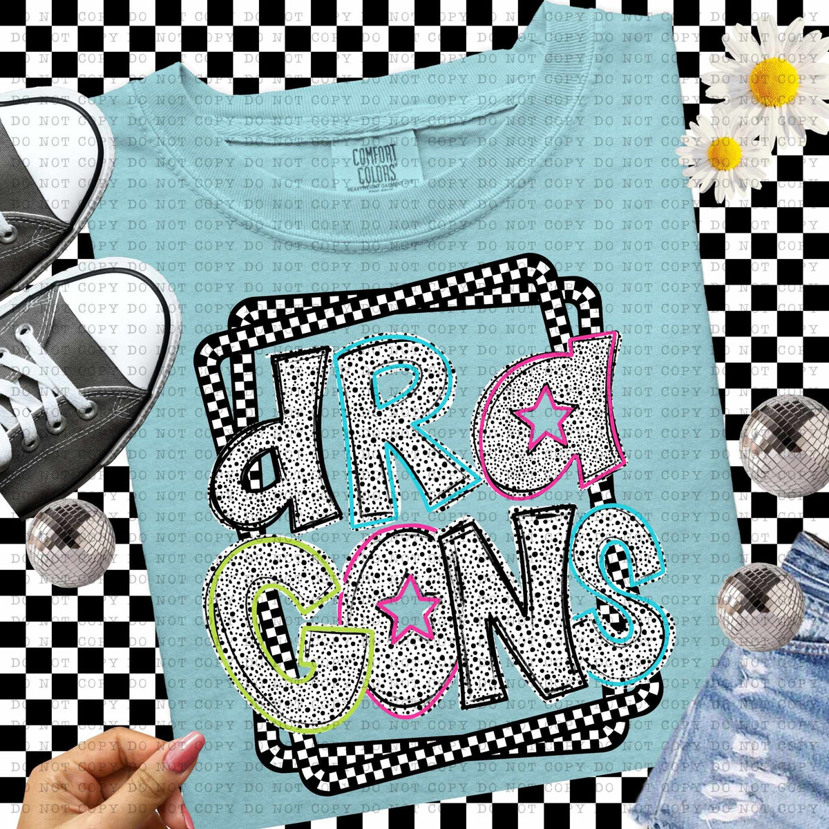 Dragons Dalmatian filled mascots (ECHT) 55131 DTF transfer