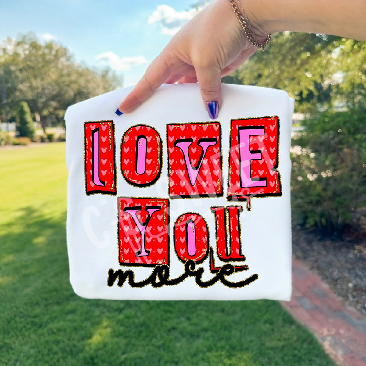 Love you more blocks (C’s) DTF Transfer