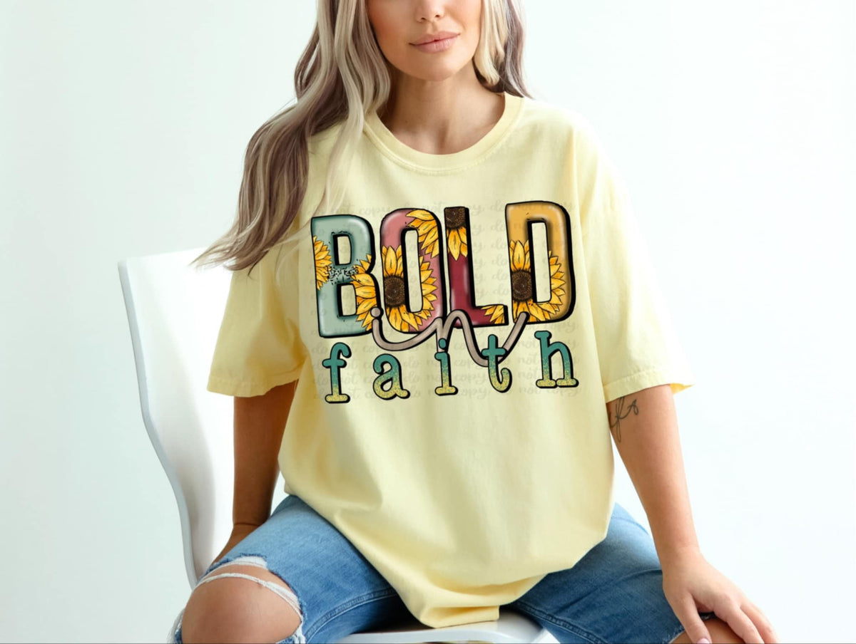 Bold in faith 91424 DTF transfer