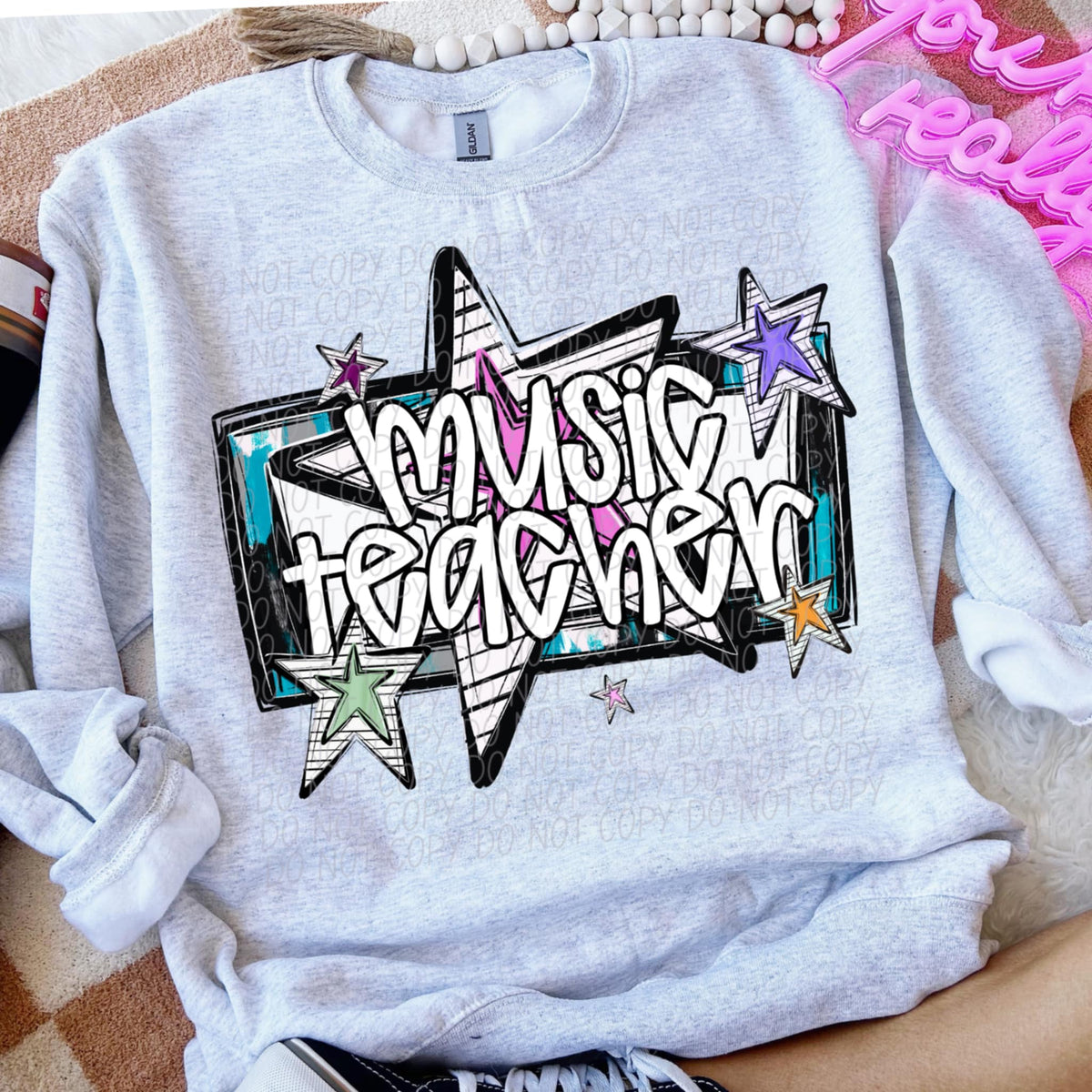 Music teacher stars (CITY) 85467 DTF transfer