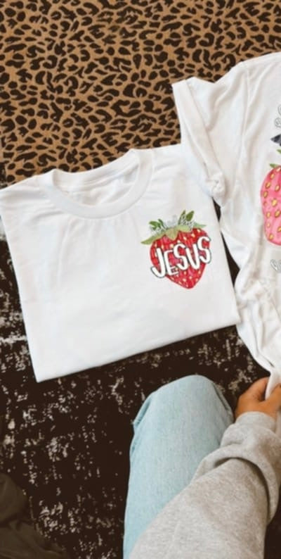 Jesus strawberry 95113 DTF transfer